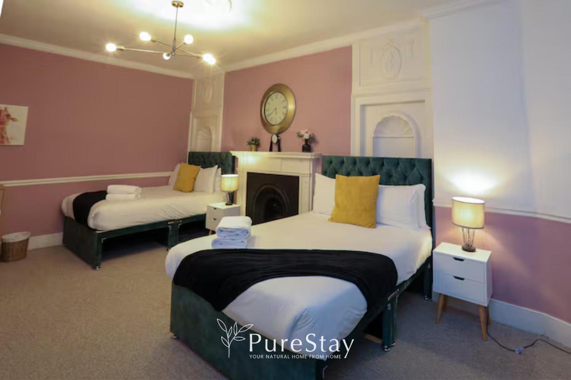 Beautiful 2Bedroom 4 Actual Beds House With Wifi By Purestay Bath Exterior foto
